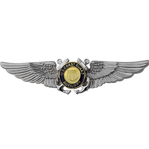 Vanguard CG AUX BDG Aviation Wing Silver W/Auxillary Emblem