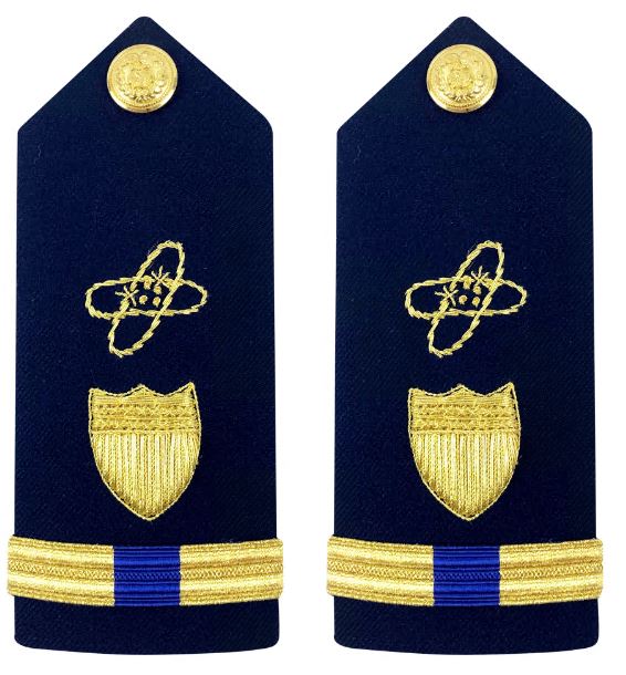 Vanguard Coast Guard Warrant Officer 4 Male Hard Shoulder Board: Electronics