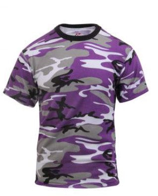 Rothco Mens Colored Camo Short Sleeve T-Shirt