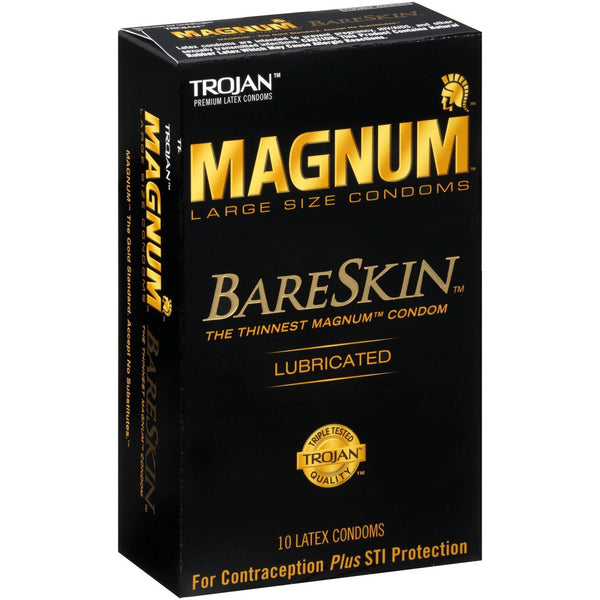 Trojan Magnum Bareskin Lubricated Condoms - 10 count