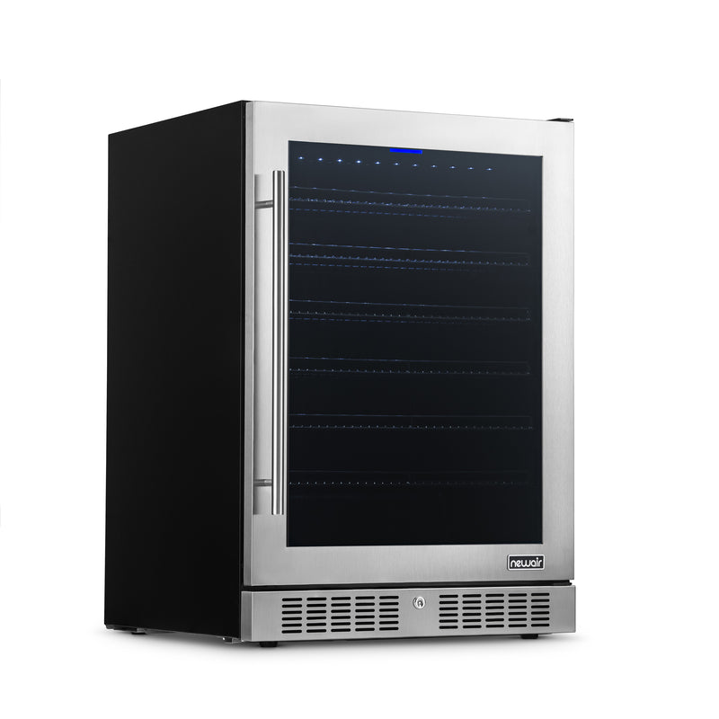 NewAir 224 Can Premium Built-in Beverage Fridge with Color Changing Lights