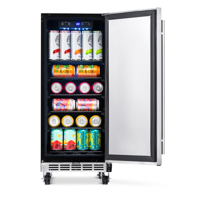 NewAir 15” Built-in 90 Can Outdoor Beverage Fridge