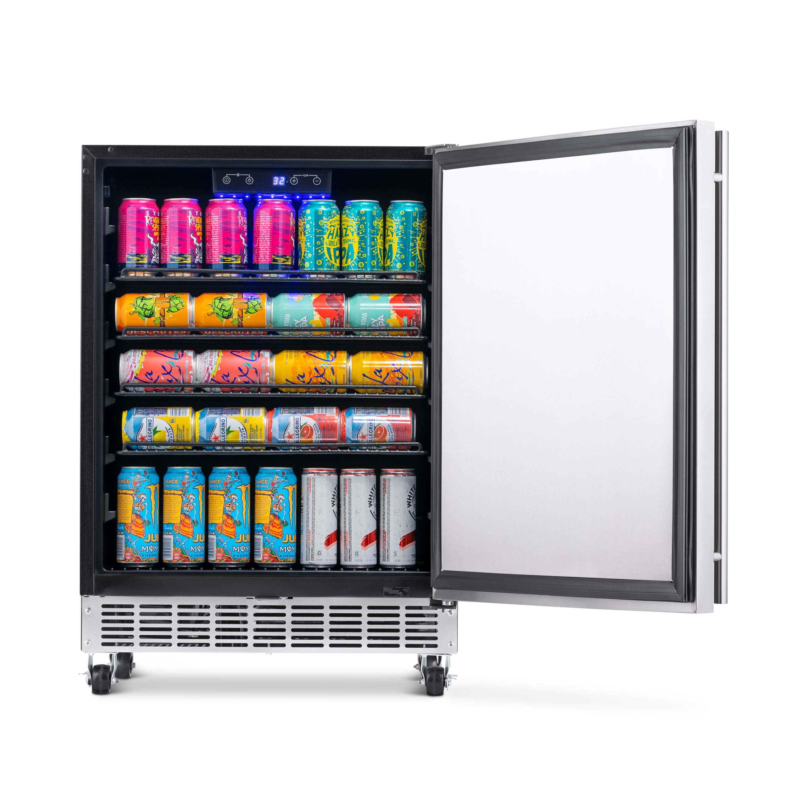 NewAir 24” Built-in 160 Can Outdoor Beverage Fridge