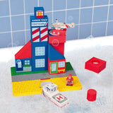 Coast Guard JUST THINK TOYS Floating Helicopter Bath Blocks Set