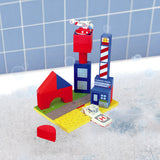 Coast Guard JUST THINK TOYS Floating Helicopter Bath Blocks Set