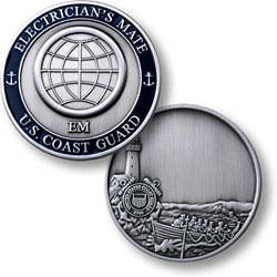 Coast Guard Challenge Coin - Electrician's Mate