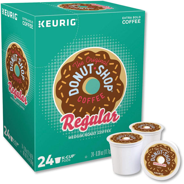 Keurig The Original Donut Shop Regular Medium Roast Coffee K-Cups Pods - 24 Count