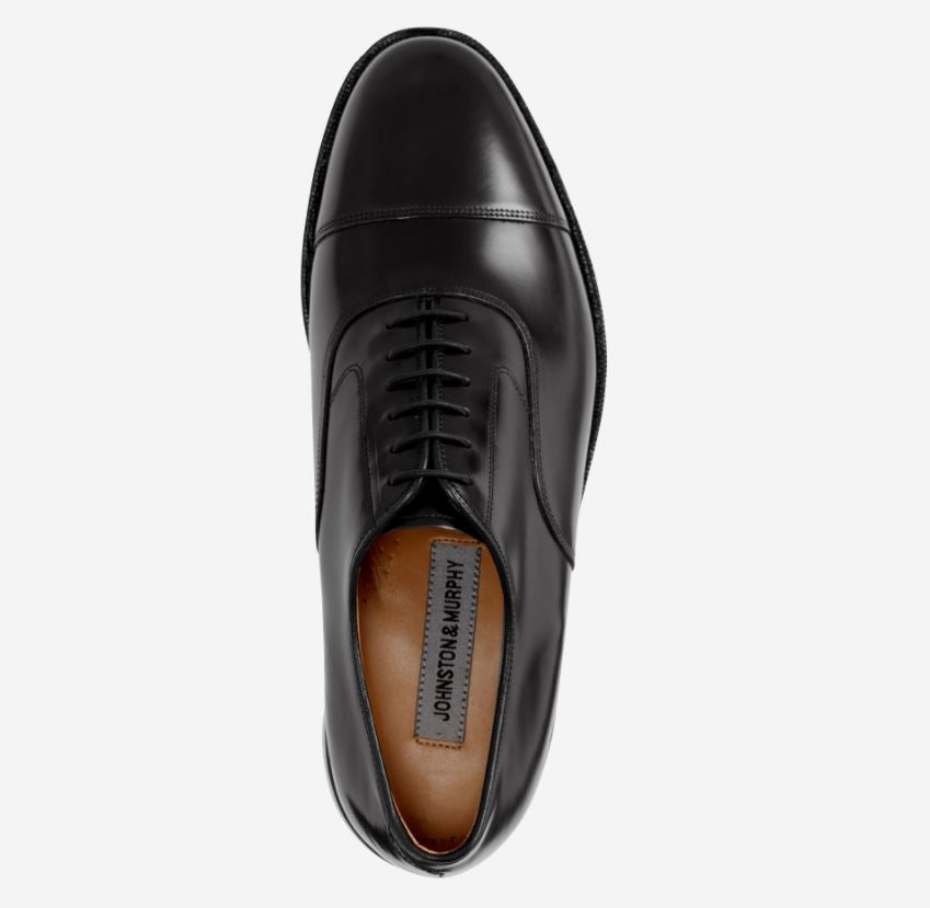 Johnston & Murphy Mens Melton Cap Toe Shoe