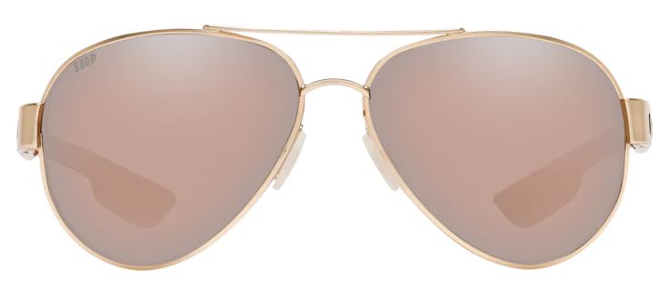 Costa Del Mar South Point Rose Gold Frame - Copper Silver Mirror 580 Plastic Lens - Polarized Sunglasses