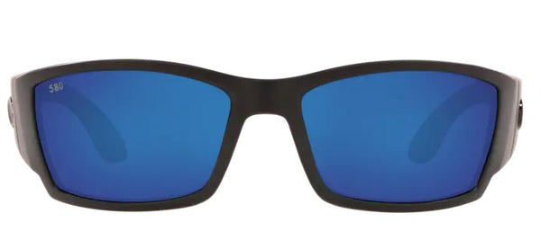 Costa Del Mar Mens Corbina Blackout Frame - Blue Mirror 580 Glass Lens - Polarized Sunglasses