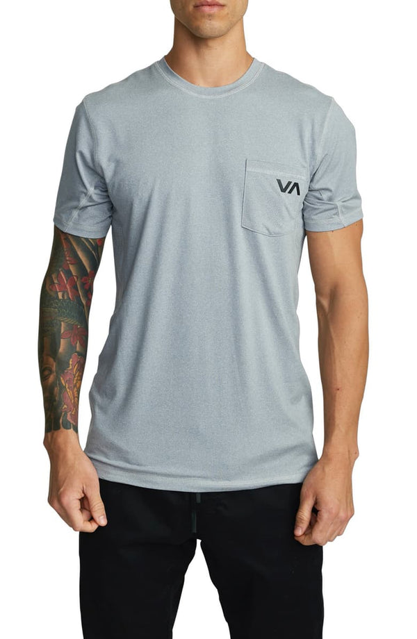 RVCA Mens Sport Vent Pocket Performance Short Sleeve T-Shirt