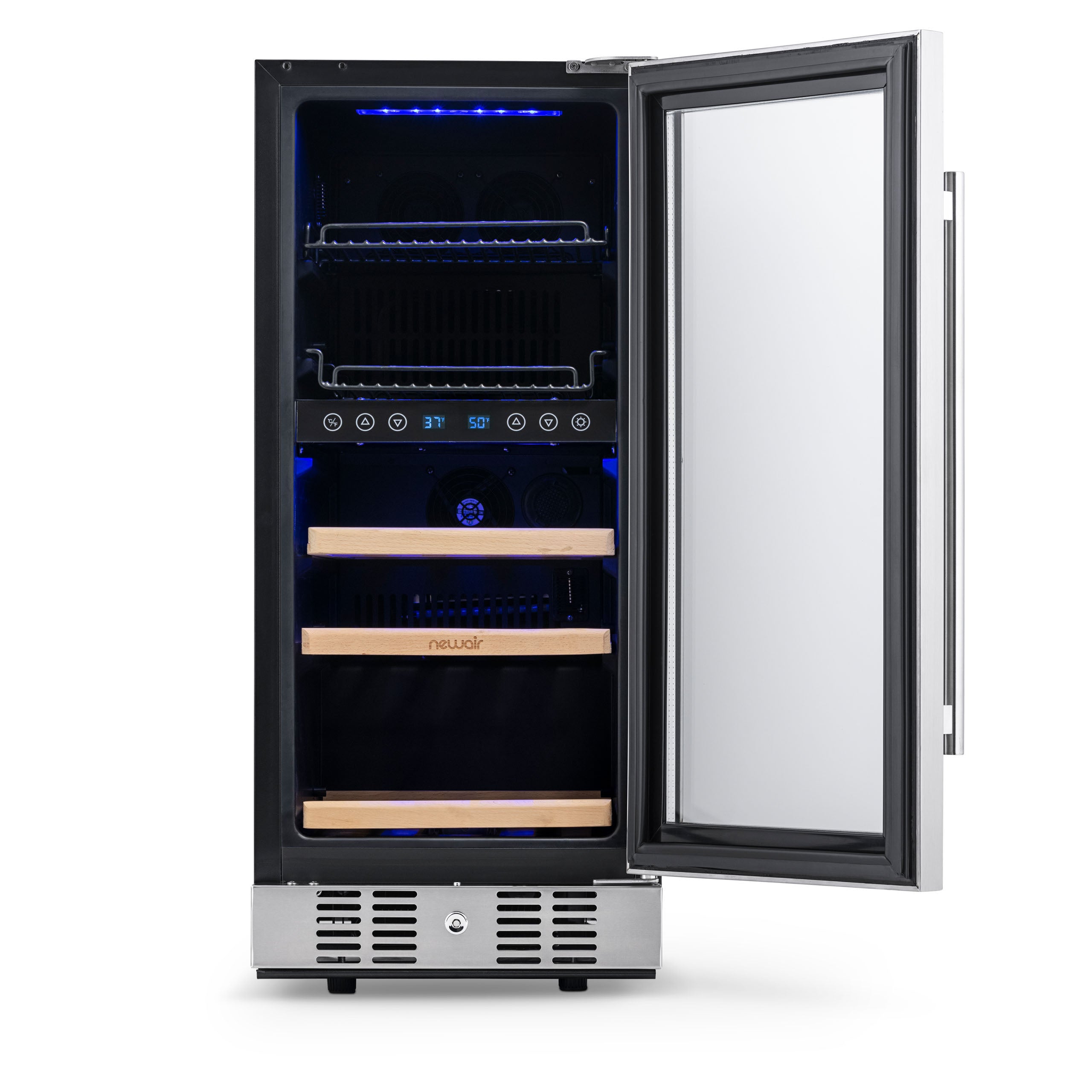 NewAir 48 Can, 9 Wine Bottle Dual Zone Compressor Wine Cooler