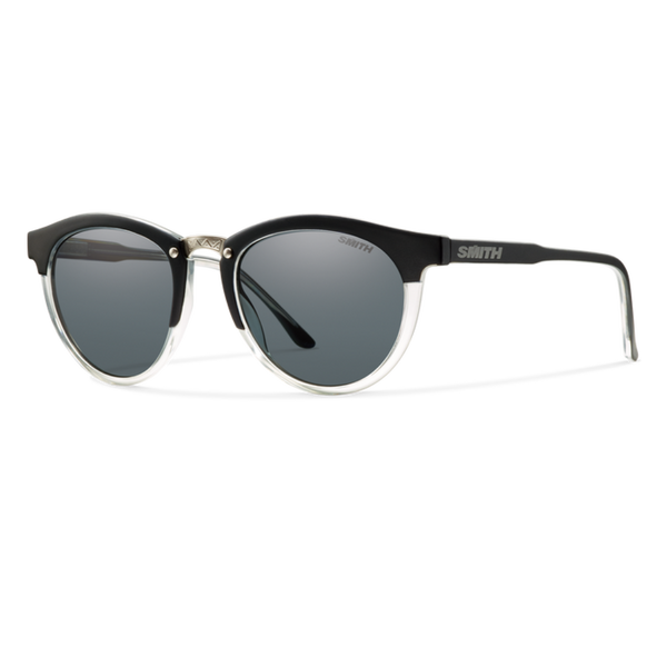 Smith Questa Matte Black Crystal Frame - ChromaPop Polarized Gray Lens - Polarized Sunglasses