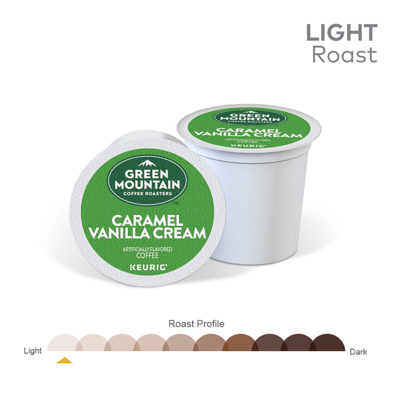 Keurig Green Mountain Coffee Roasters Caramel Vanilla Cream Light Roast Coffee K-Cup Pods - 48 Count