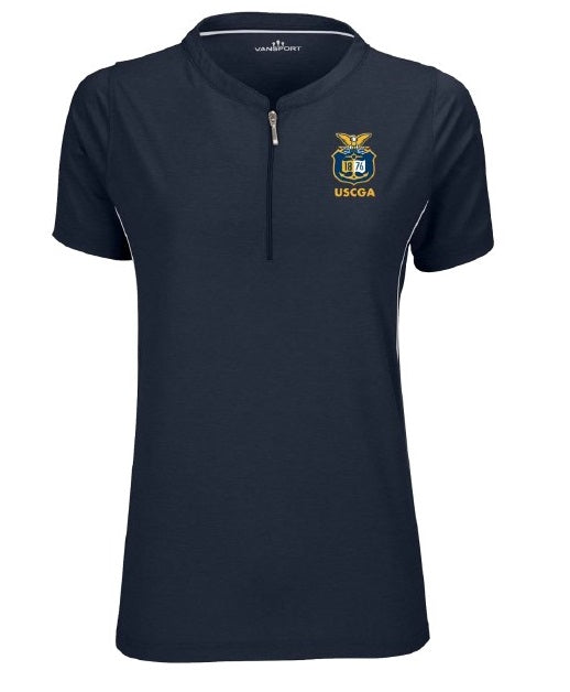 Coast Guard Academy Womens Seal Pro Signature Short Sleeve Polo Shirt