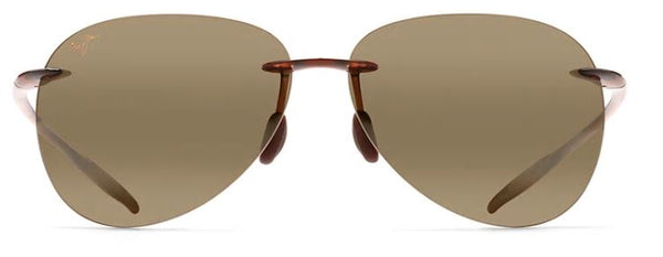 Maui Jim Sugar Beach Rimless Rootbeer Polarized Sunglasses