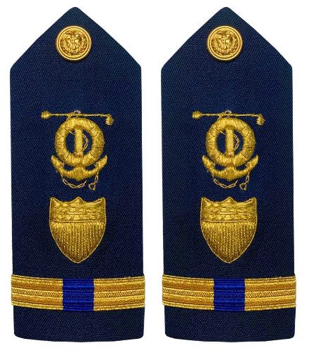Vanguard Coast Guard Warrant Officer 4 Male Hard Shoulder Board: Marine Safety Specialist Deck (MSSD)