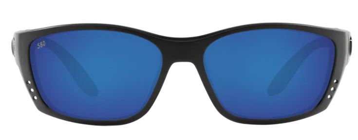 Costa Del Mar Mens Fisch Blackout Frame Blue Mirror 580 Glass Lens ShopCGX