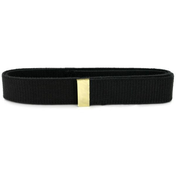 Vanguard Belt: Black Cotton With Brass Tip - Male (2511300)