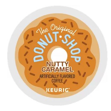 Keurig The Original Donut Shop Nutty Caramel Medium Roast Coffee K Cup ShopCGX