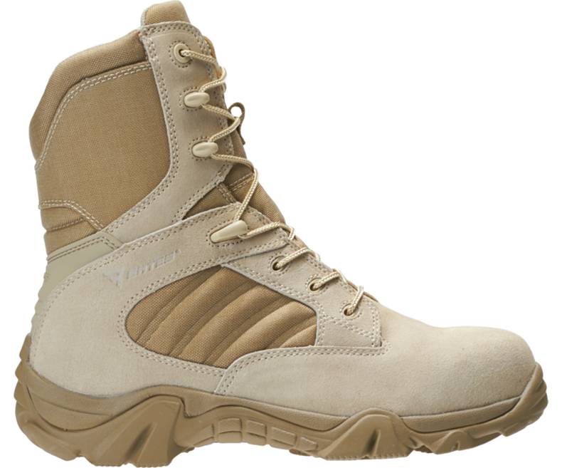 Bates Mens GX-8 Desert Composite Toe Side Zip Boot