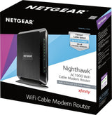 Net gear on sale nighthawk AC1900 wifi cable modem router