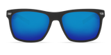 Costa Del Mar Aransas Matte Black Frame - Blue Mirror 580 Glass Lens - Polarized Sunglasses