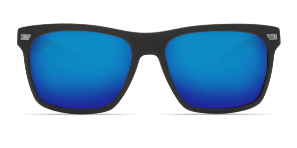 Costa Del Mar Aransas Matte Black Frame - Blue Mirror 580 Glass Lens - Polarized Sunglasses