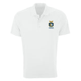 Coast Guard Academy Mens Seal Omega Solid Mesh Short Sleeve Polo Shirt