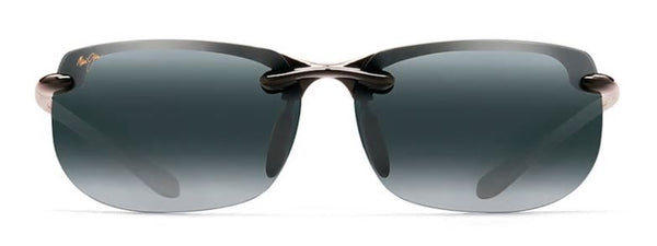 Maui Jim Banyans Rimless Gloss Black Polarized Sunglasses