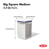 OXO POP Container - Big Square Medium - 4.4 Qt.