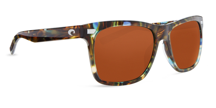 Costa Del Mar Aransas Shiny Ocean Tort Frame - Cooper 580 Glass Lens - Polarized Sunglasses