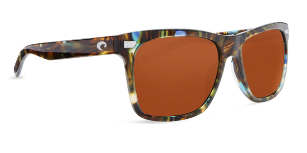 Costa Del Mar Aransas Shiny Ocean Tort Frame - Cooper 580 Glass Lens - Polarized Sunglasses