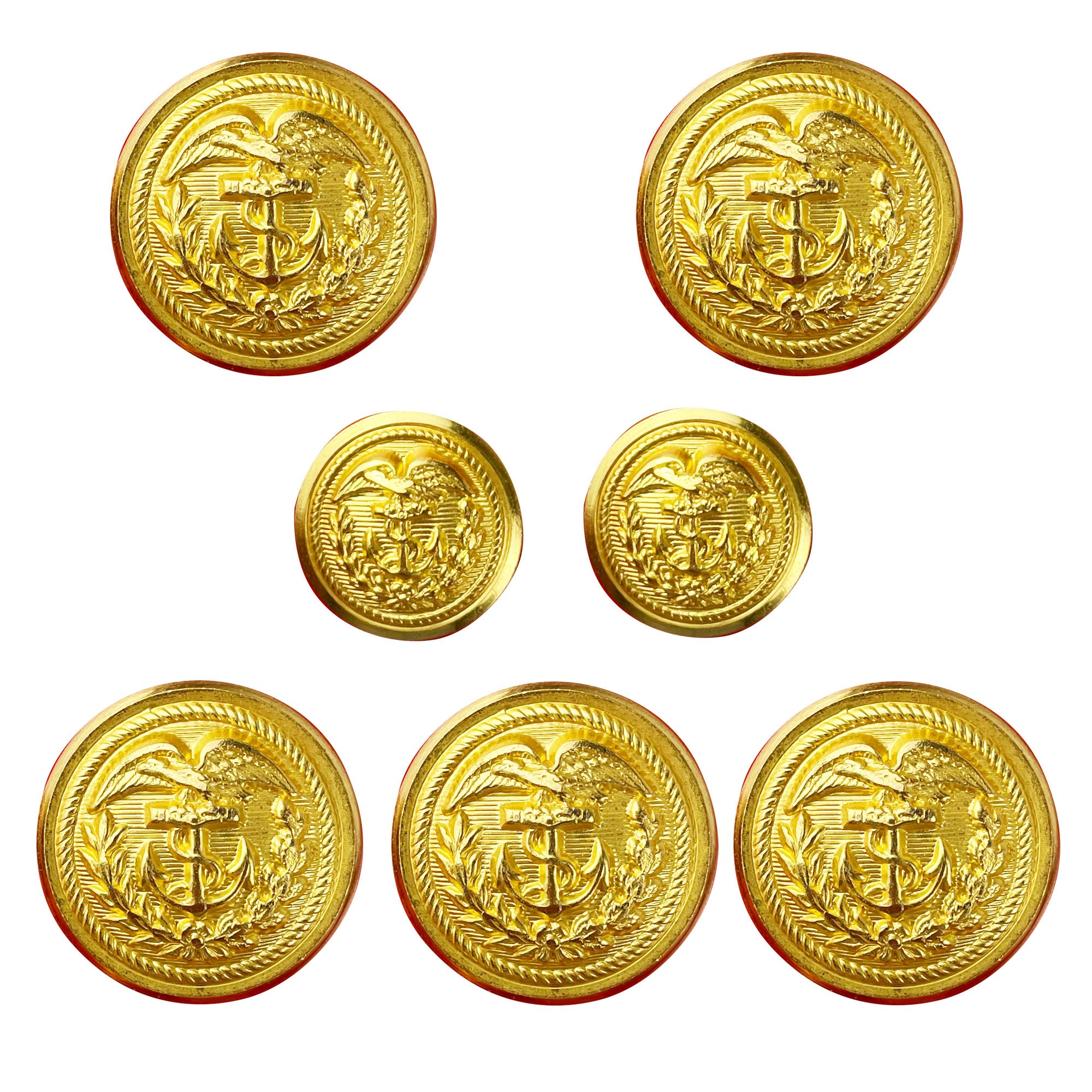 coast guard dress whites Vanguard Coast Guard Button Set CO & CPO Service Dress / White 5 / 35L – ShopCGX