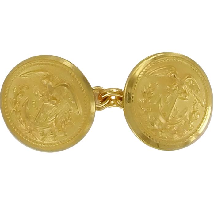 Vanguard CG Button Set 2 Screw Back with Tube Gold (Combo Hat)