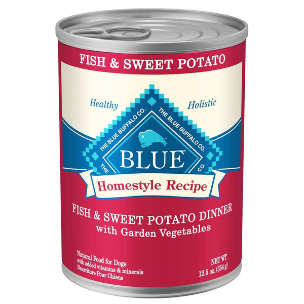 Blue Buffalo Homestyle Recipe Fish & Sweet Potato Dinner With Garden Vegetables Wet Dog Food - 12.5oz.