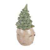 Evergreen Ceramic Evergreen Gnome Garden Statuary with Santa Beard and Shimmering Christmas Tree Hat