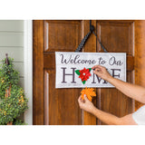 Evergreen "Welcome To Our Home" Interchangeable Icon Door Décor