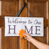 Evergreen "Welcome To Our Home" Interchangeable Icon Door Décor