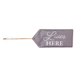 Evergreen "Lives Here" Door Tag