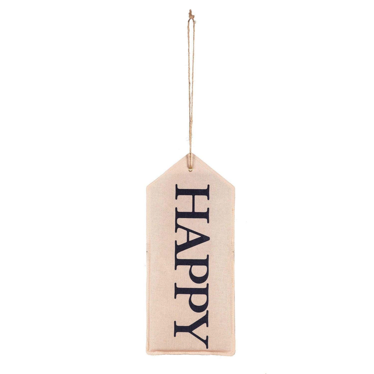 Evergreen Happy Reversible Door Tag