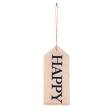 Evergreen Happy Reversible Door Tag