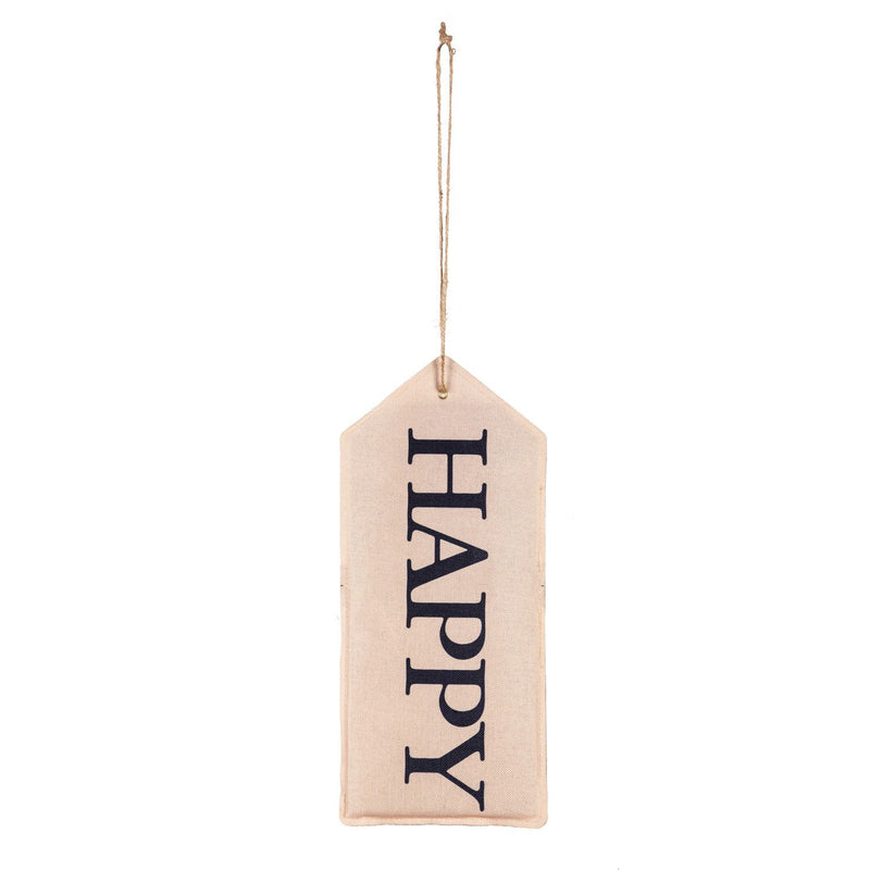 Evergreen Happy Reversible Door Tag