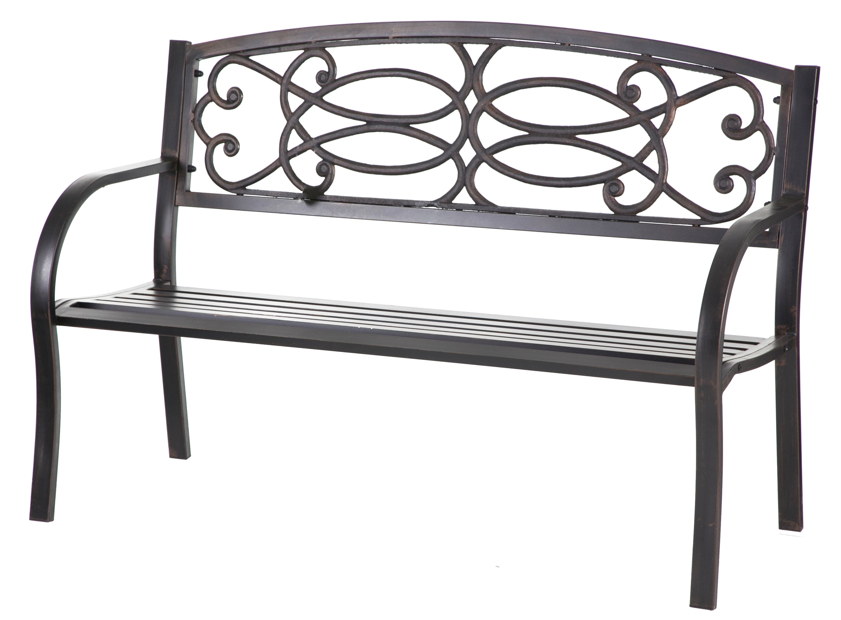 Evergreen Metal Garden Bench