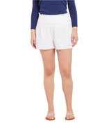 Vineyard Vines Womens Seastitch Double Gauze Smocked Pull-On Shorts