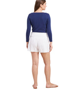 Vineyard Vines Womens Seastitch Double Gauze Smocked Pull-On Shorts