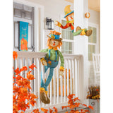 Evergreen Boy Scarecrow Post Hugger