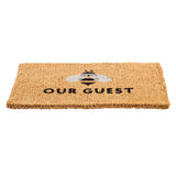 Evergreen "Bee Our Guest" Woven Back Coir Mat