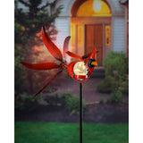 Evergreen Cardinal Solar Staked Wind Spinner