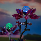 Evergreen Spinning Flowers Solar Wind Spinner